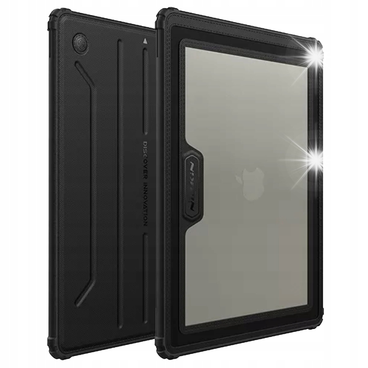 Husa pentru Macbook Air 15 / Pro 16, Nillkin, piele neagra, TPU, design elegant, dimensiuni 396x282x13mm