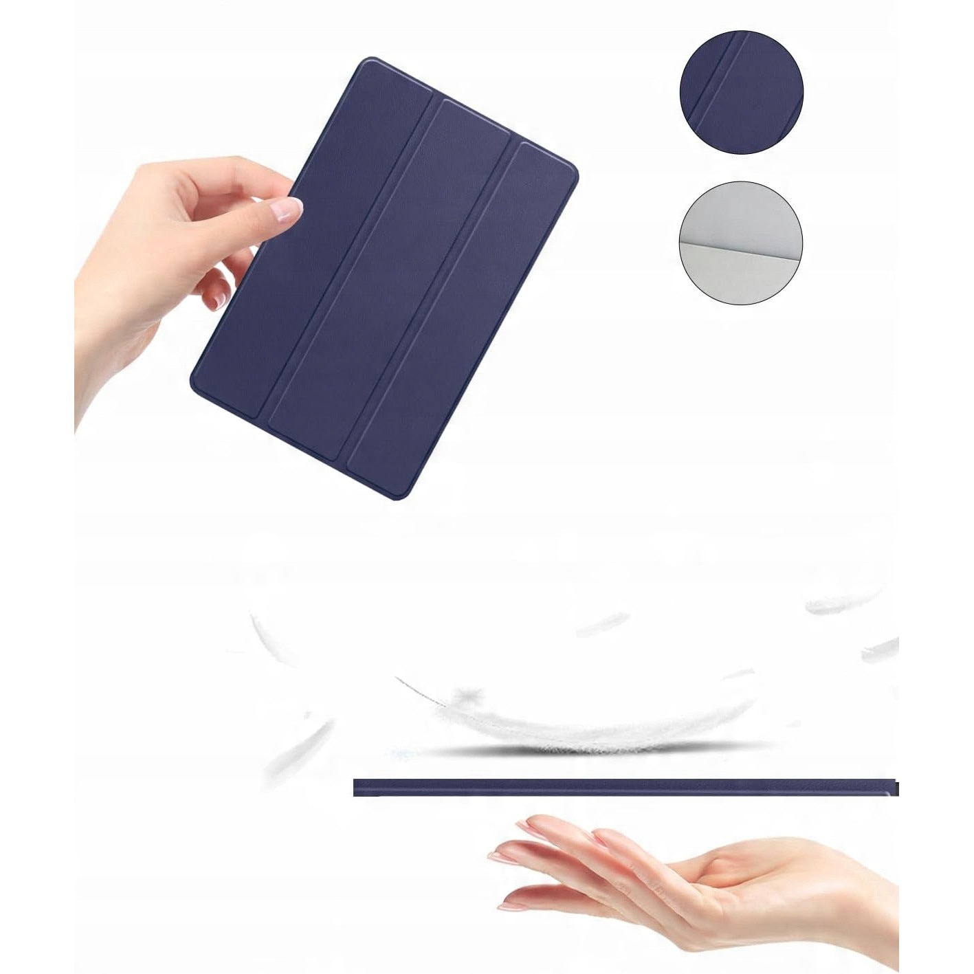 Husa tableta pentru Lenovo Yoga Tab Plus/Yoga Pad Pro AI 12.7 TB-520FU, bleumarin