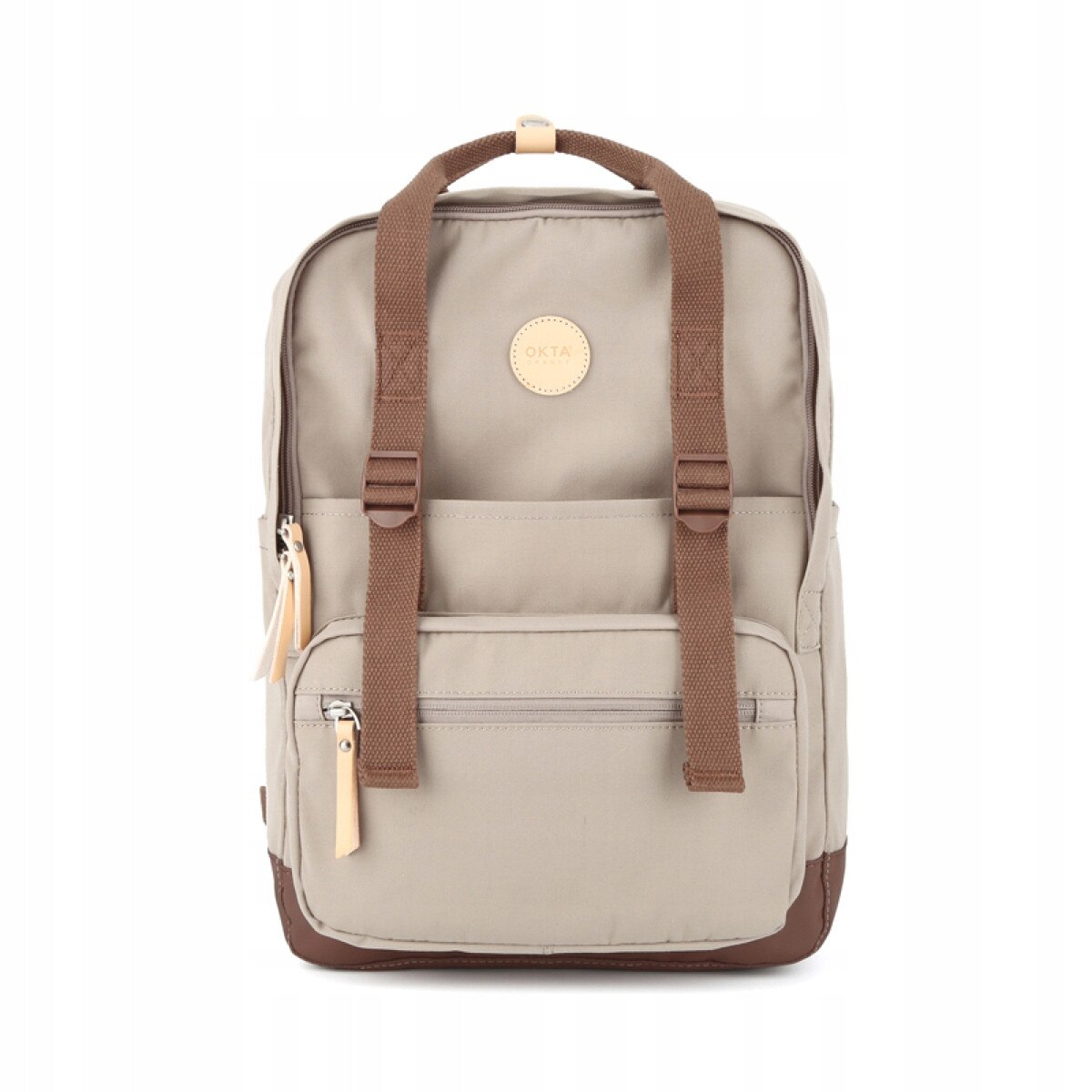 Rucsac Himawari pentru laptop pana la 14.1", bej, waterproof