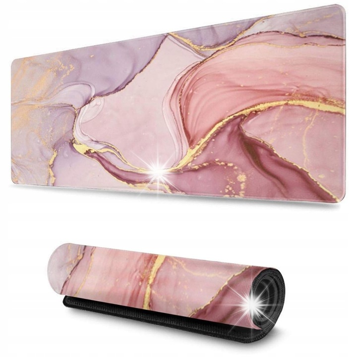 Mata de birou, SUPERO, marmura roz, 80x40cm, antiderapanta, impermeabila