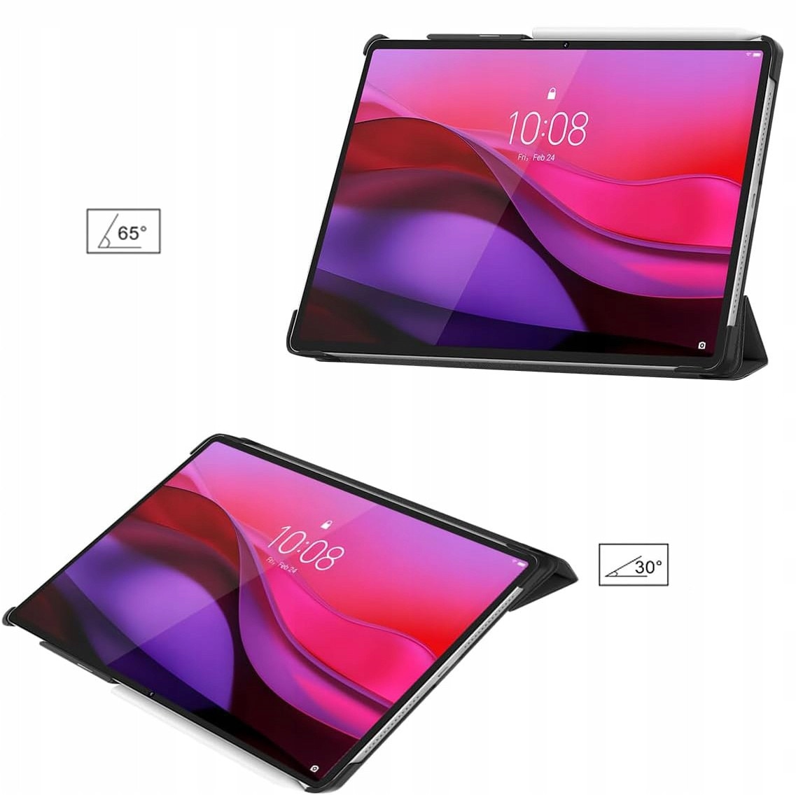 Husa pentru tableta Lenovo Yoga Tab Plus/Yoga Pad Pro AI 12.7 TB520FU, material durabil, design modern, negru