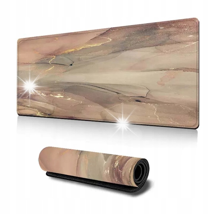 Mata de birou, SUPERO, marmura aurie, 80x40cm, antiderapanta, impermeabila