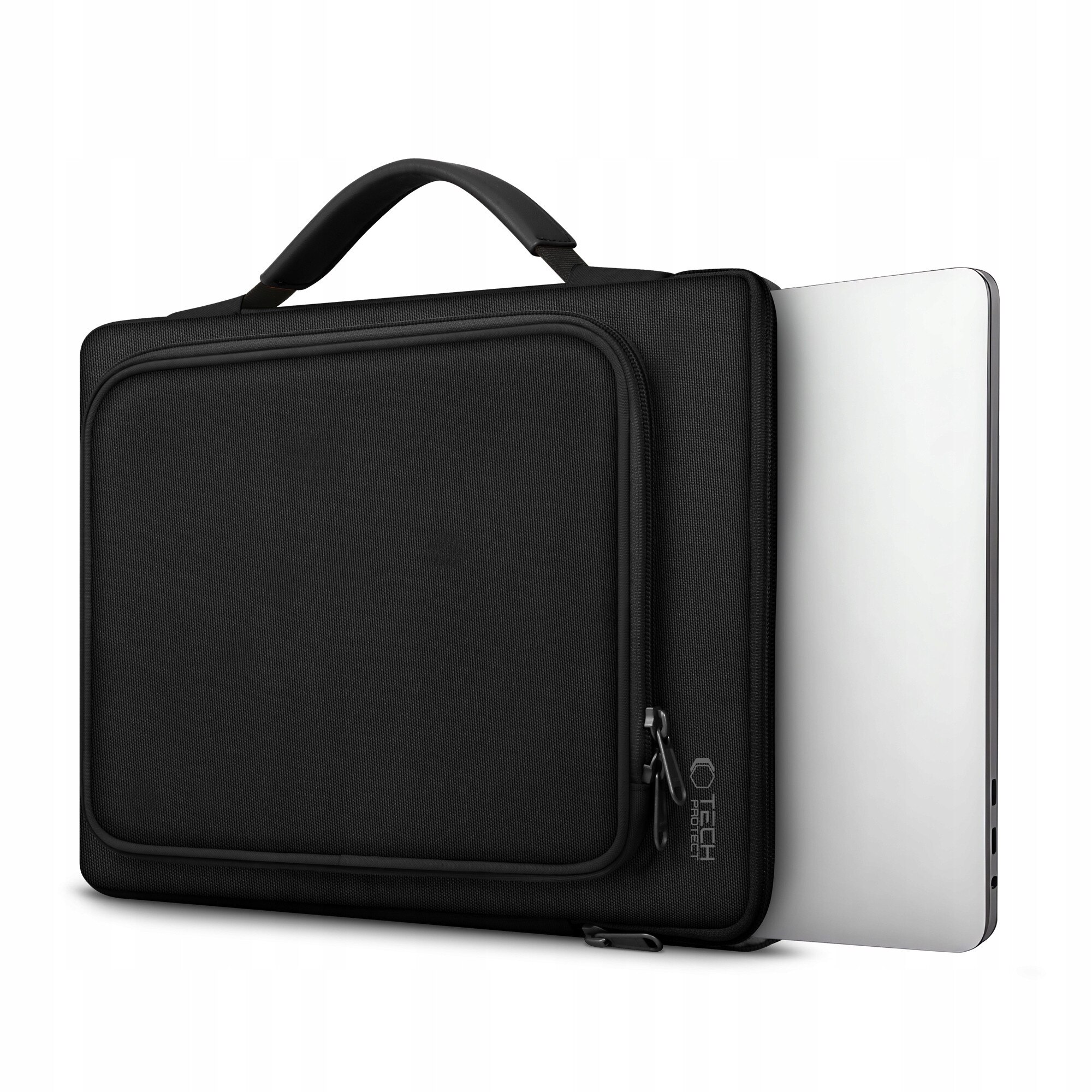 Geanta laptop 15-16 inch, Tech-Protect, neagra, dimensiuni 38x25x3cm, set cu etui