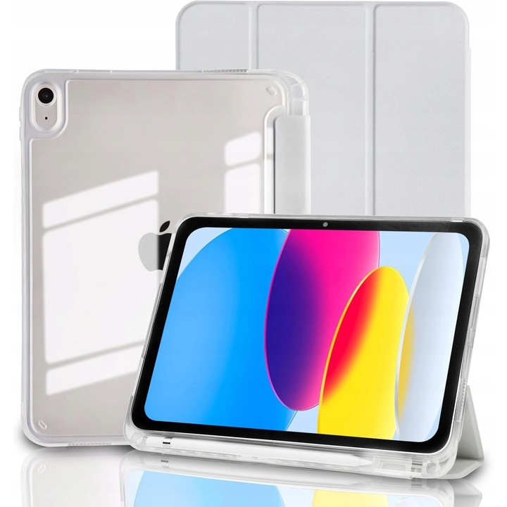 Husa transparenta pentru Apple iPad 10.9 2022 10-GEN/11 A16 2025 11-GEN, functie de suport