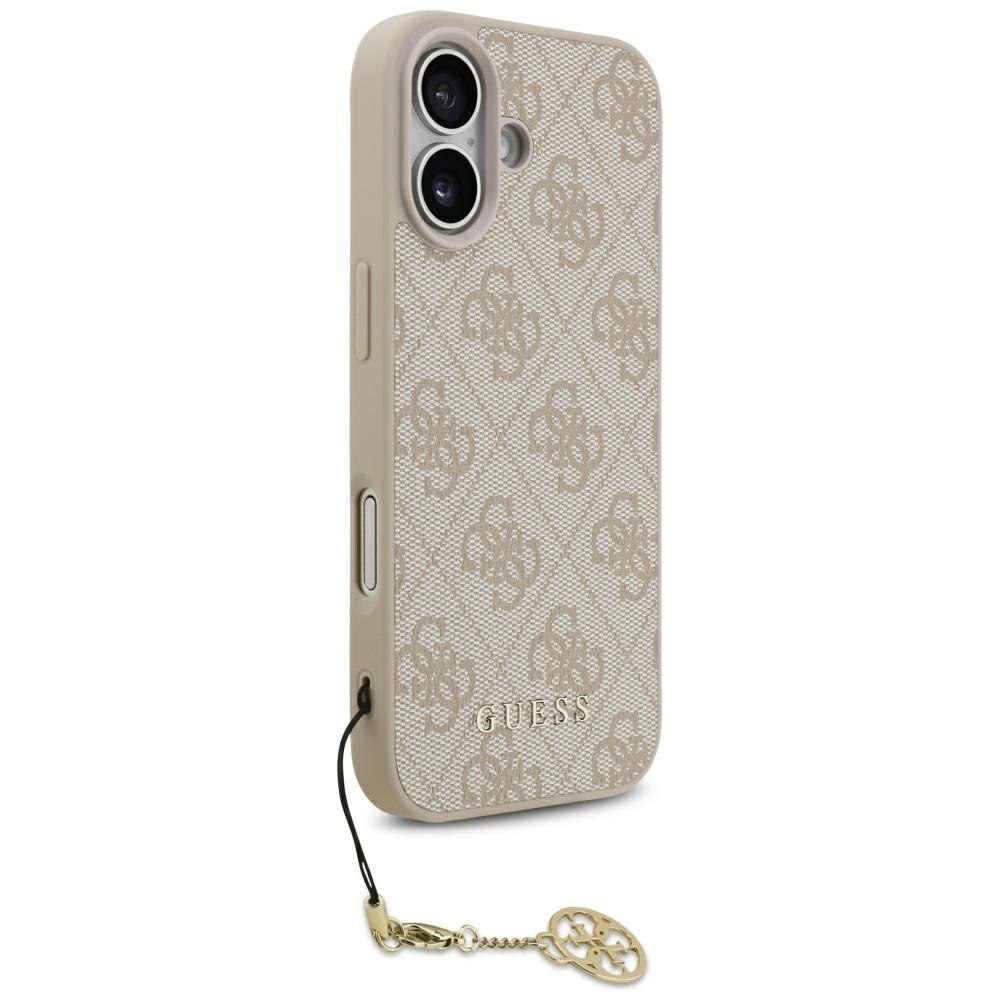 Husa Guess 4G Charms Collection cu MagSafe compatibila cu iPhone 17, Roz