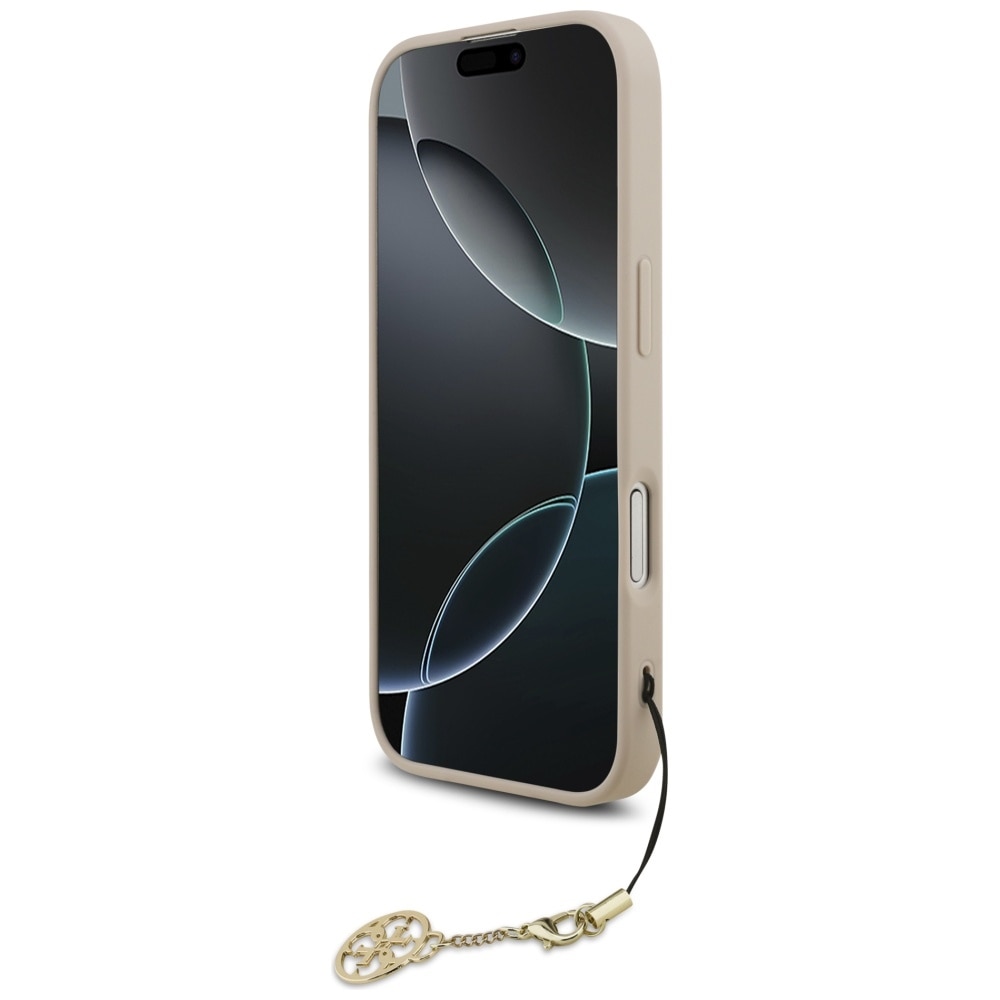 Husa Guess 4G Charms Collection cu MagSafe compatibila cu iPhone 17, Roz