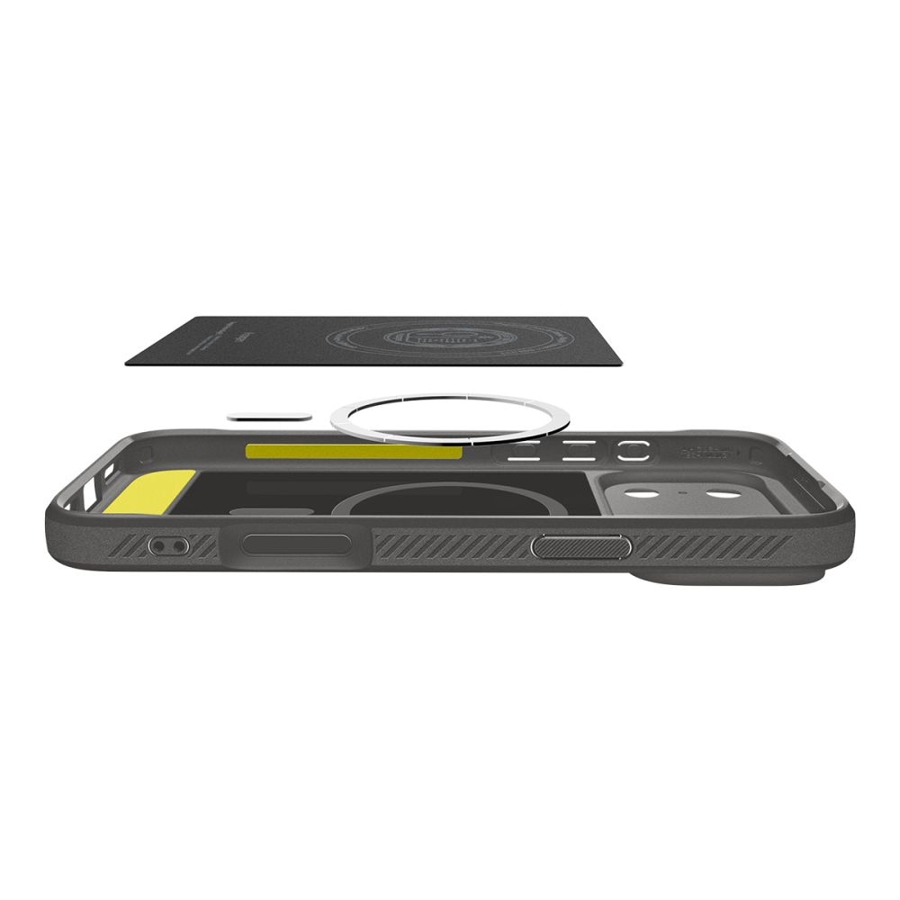 Carcasa Spigen Rugged Armor cu MagSafe compatibila cu iPhone 17 Pro Max, Gri