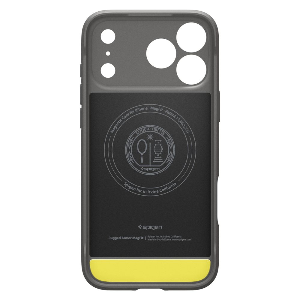 Carcasa Spigen Rugged Armor cu MagSafe compatibila cu iPhone 17 Pro Max, Gri
