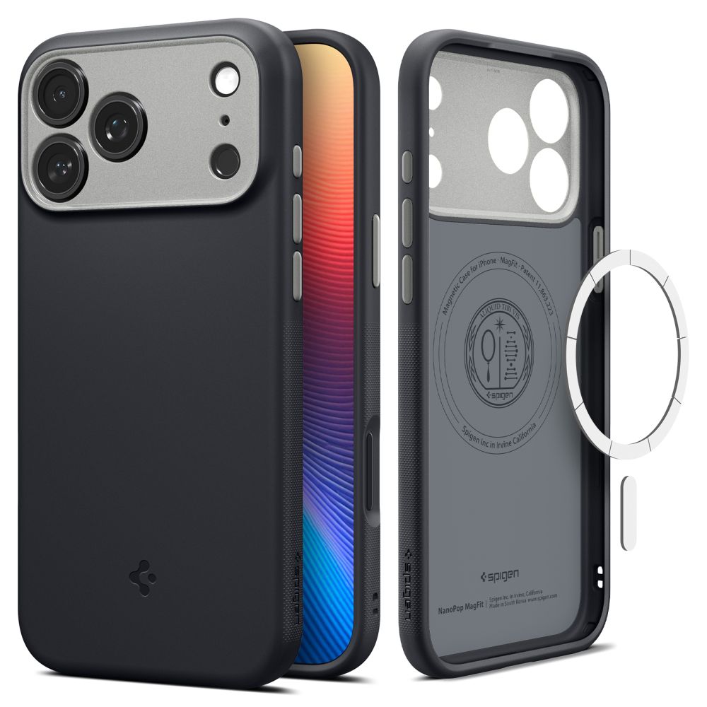 Carcasa Spigen Nano Pop cu MagSafe compatibila cu iPhone 17 Pro Max, Black