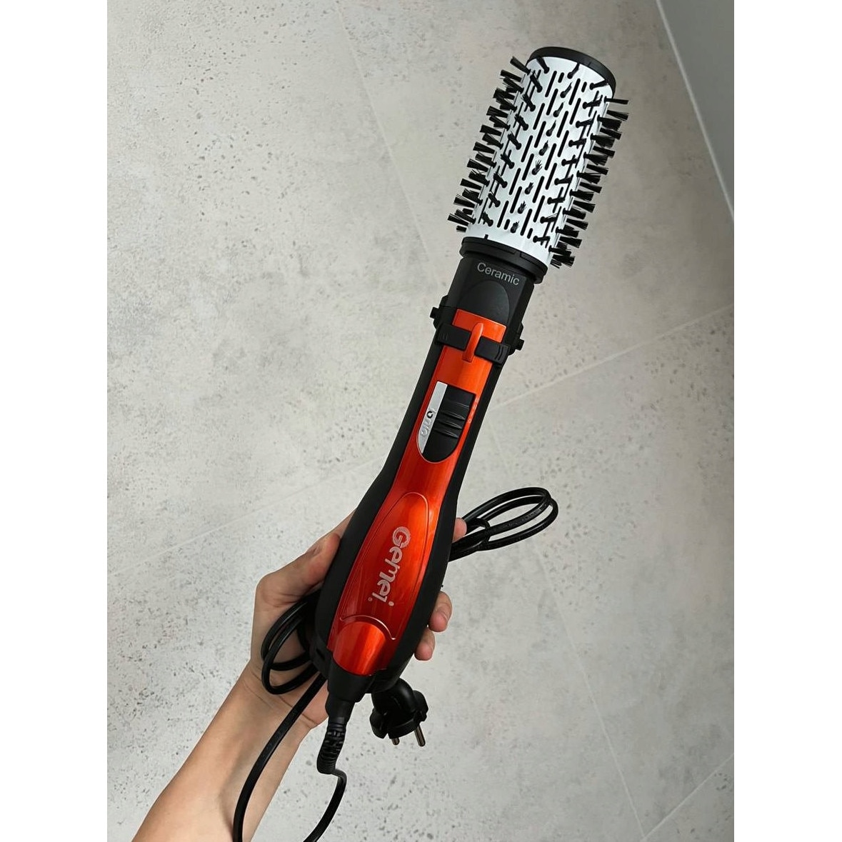 Електрическа четка за коса Gemei GM-4828, 4 в 1, черно-медна
