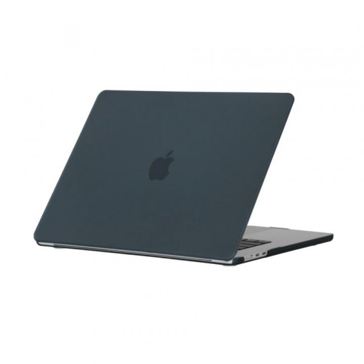 Husă Stef's Cat pentru MacBook Air 15inch, Neagră, design slim, material silicon/TPU