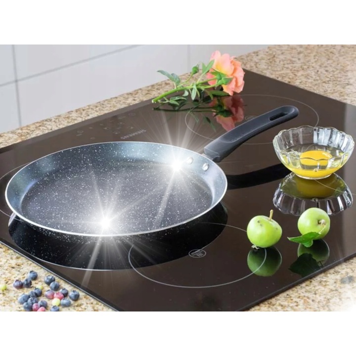 Tigaie Edenberg, granit, 28cm, antiaderenta, pentru clatite