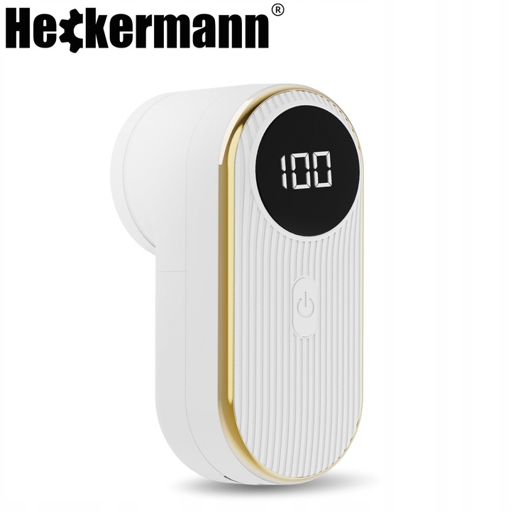 Машина за премахване на власинки Heckermann X5, 6 остриета, бяла, USB-C