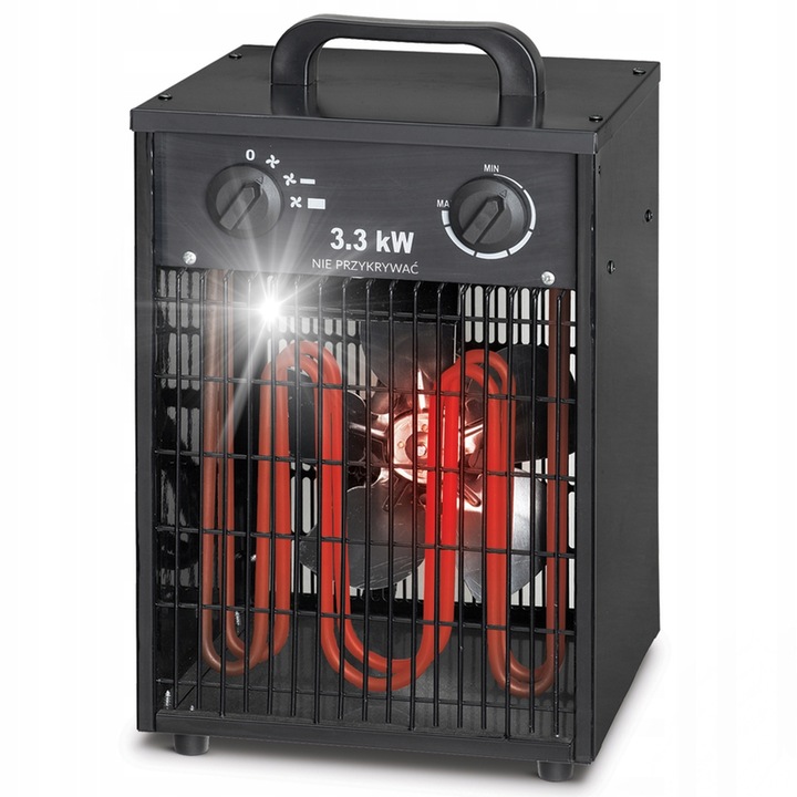 Ipariaeroterma Cronos TSE-33A, 3300W, 210 m3/h, IP24, 26,5x26x40cm, 5kg