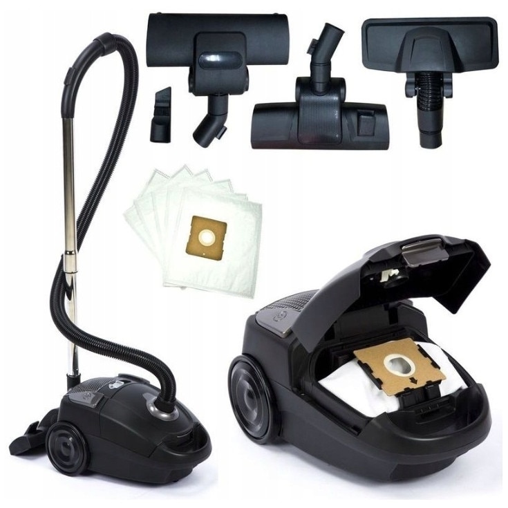 Aspirator cu sac Camry CR 7037, 800W, 3l, filtru Hepa 12, 68dB, 7m, accesorii incluse