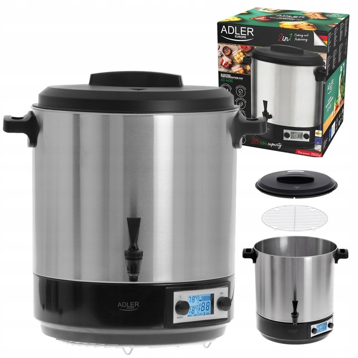 Multicooker Adler AD 4496, 28L, 2600W, inox