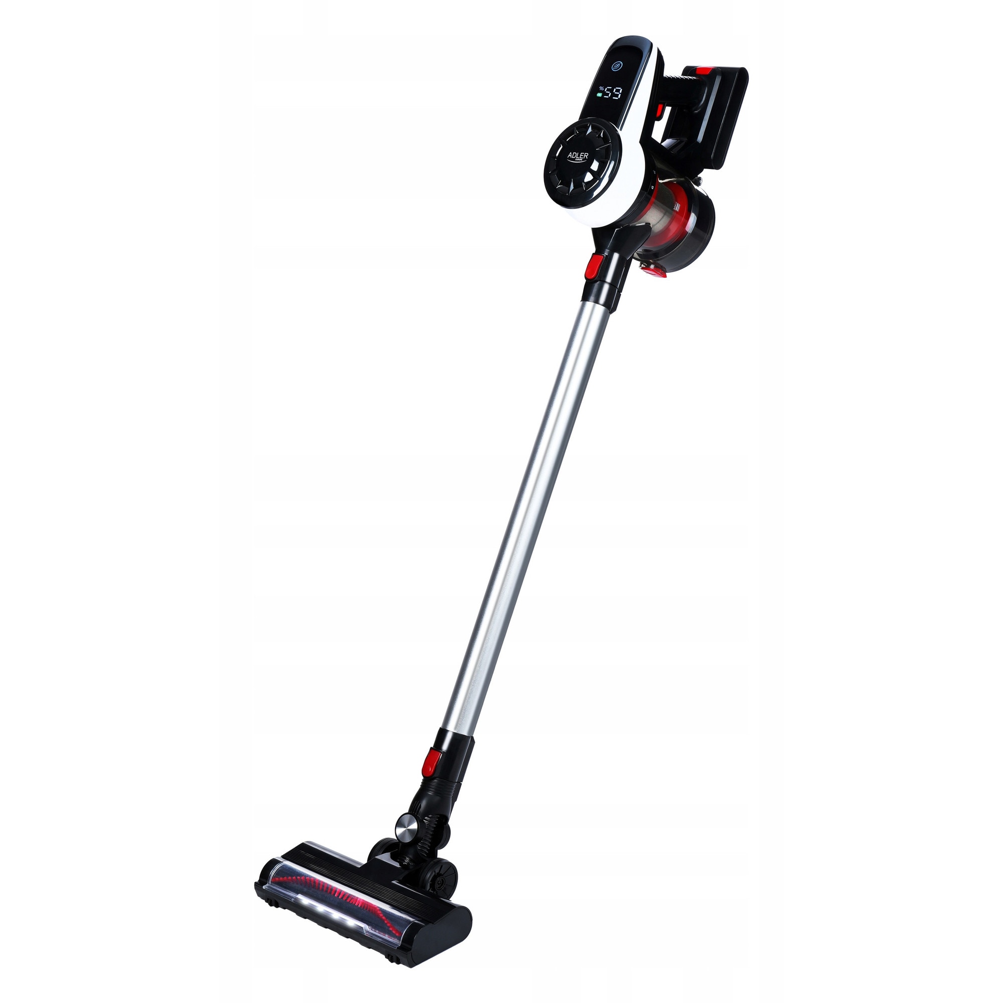 Aspirator vertical fara fir Adler, 2 in 1, HEPA, alb, 116.5cm
