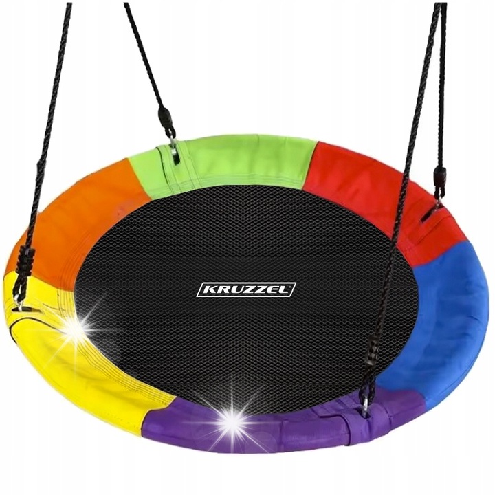 Голяма люлка за деца, Kruzzel, 160 кг, многоцветна, 100x180см, пълен комплект