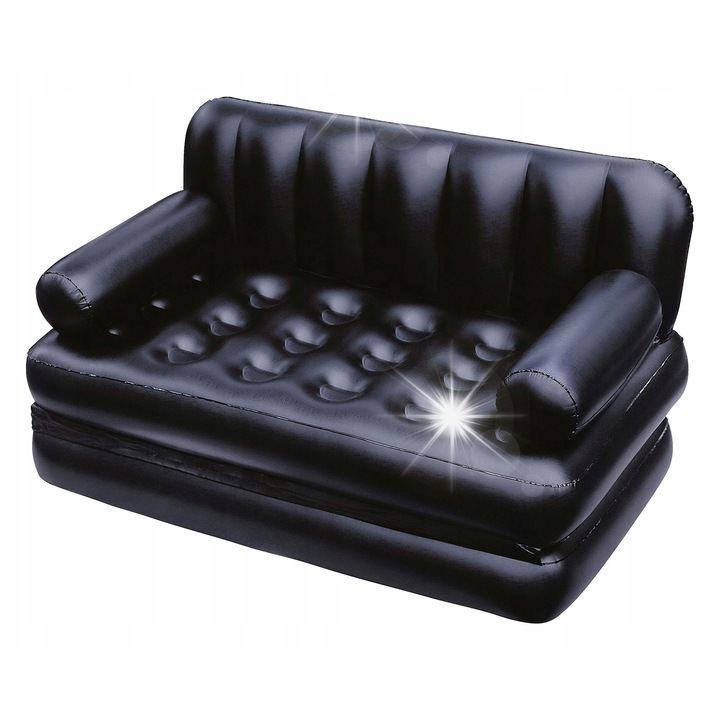 Къмпинг матрак 5в1, Bestway, двоен, 188x152x64cm, черен