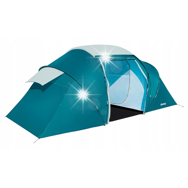 Cort camping Bestway Family Ground 4 persoane, 460x230x185cm, impermeabil