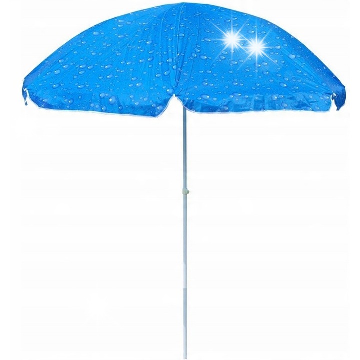 Umbrela de plaja/gradina, 240cm, set, portocalie, verde, albastra