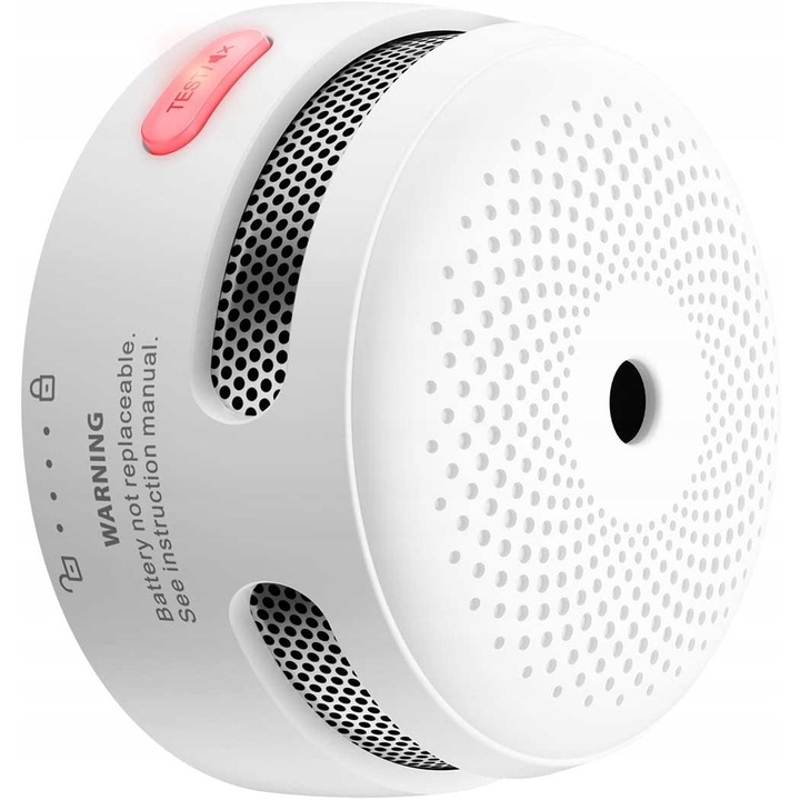 Detector de fum Wi-Fi, Senzor fotoelectric, 85 dB