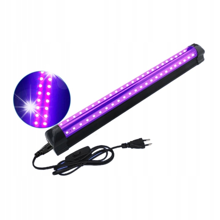 Lampa UV, LED, 10 W, 48 LED-uri, 395-400nm, 32.3 cm
