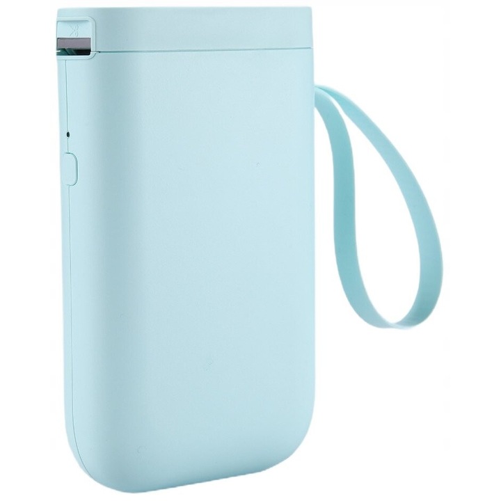 Термопринтер Niimbot D11, Bluetooth, ментов цвят, комплект с USB кабел и стартова ролка.