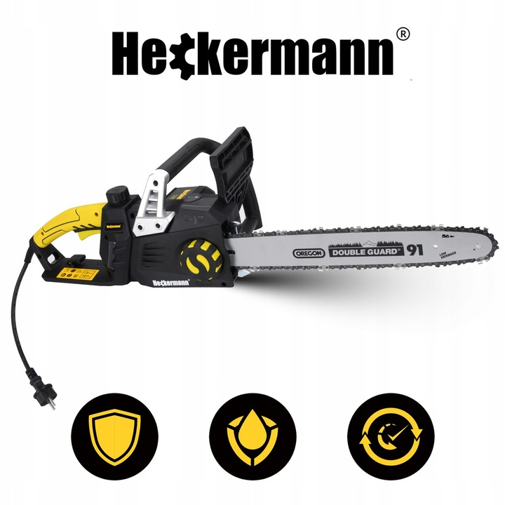 Heckermann GY9851 láncfűrész, 3550W, 40cm, 6kg súly, automata olajozás