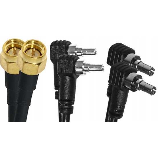 Cabluri Cross Antena duala X-CROSS 2G/3G/4G LTE 2x22 dBi, neagra, 21x21x2,5 cm, set ...