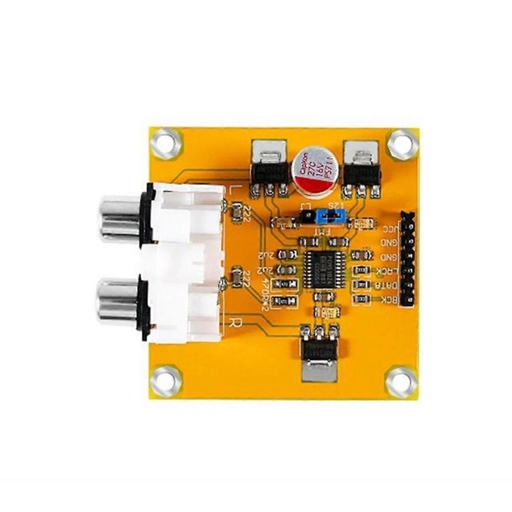 Placa decodoare DAC, 32bit, 384K, I2S, 5-10V, PCB, multicolor