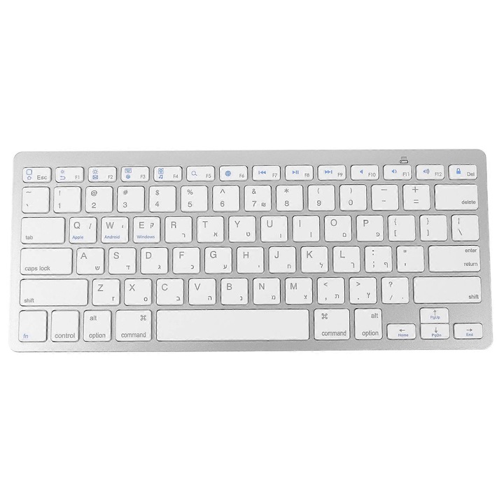 Tastatura, A4Tech, Bluetooth, 2.4 GHz, Multicolor