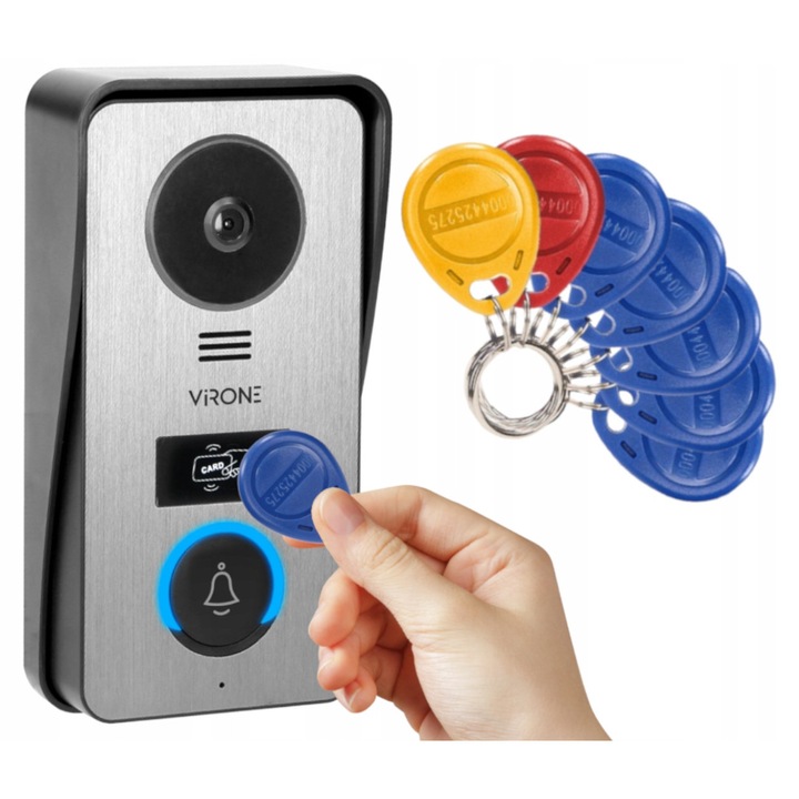 Videointerfon 7" Virone, Full HD, Wi-Fi, Multicolor