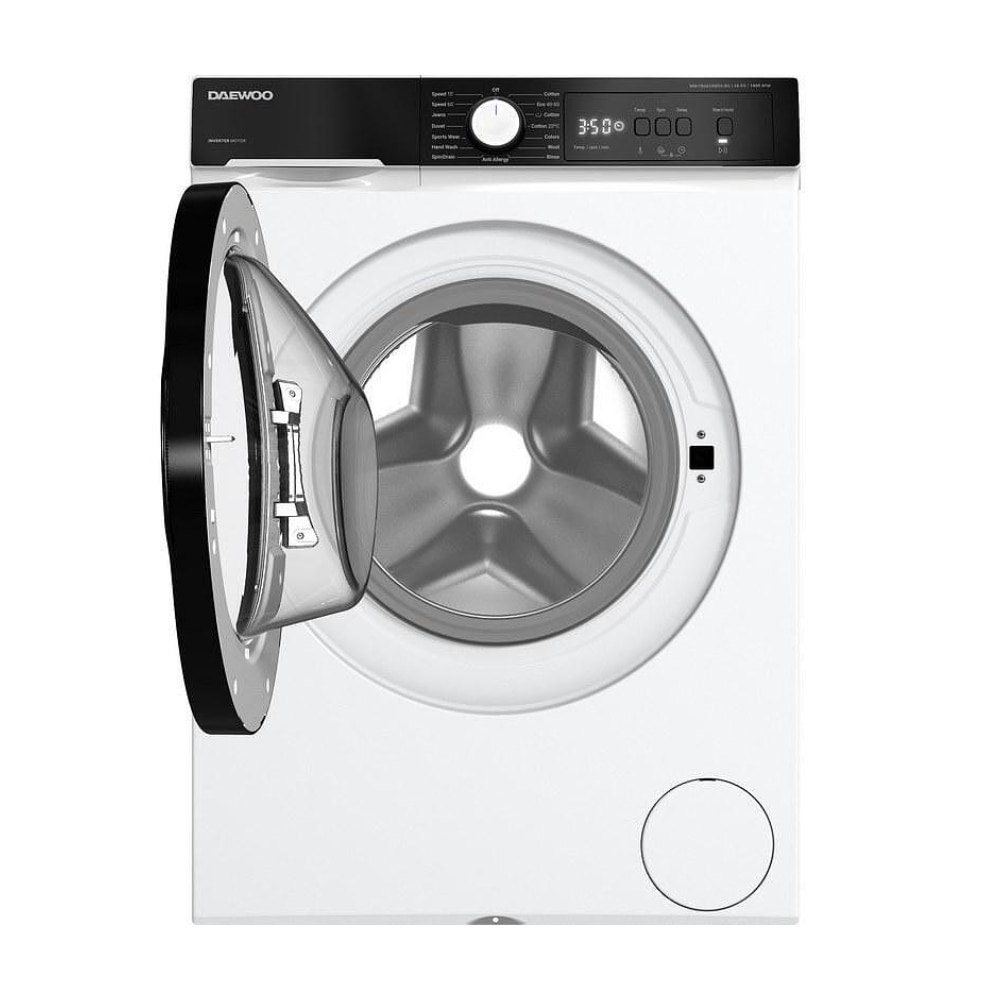Masina de spalat rufe Daewoo WM-FB0624W0A-BG, Calcare usoara, Prespalare, Spalare rapida 15', 10 Kg, 1400 rpm, Clasa A, Alba