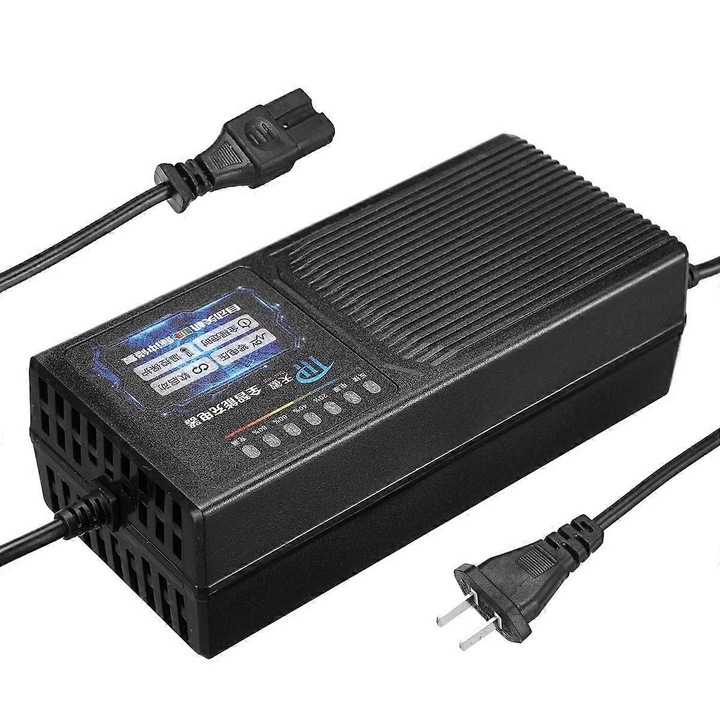 Incarcator vehicule electrice, 48V, 20AH, protectie la supracurent, protectie la scurgeri, negru, 18x8x6cm