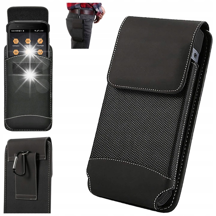 SUPERO sporttáska, telefontok, nejlon, teljes védelem, 19x9x2cm