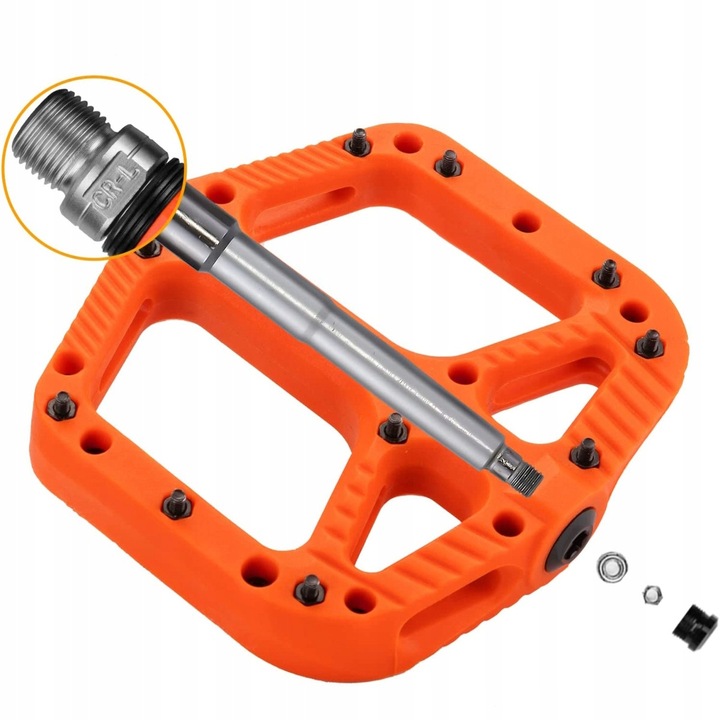 Педали за велосипед Rockbros, неплъзгащи се, оранжеви, 1/4 инча