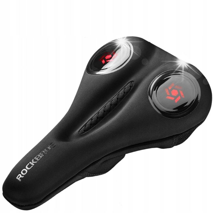 Husa pentru sa de bicicleta, Rockbros, neagra, silicon si spuma memory