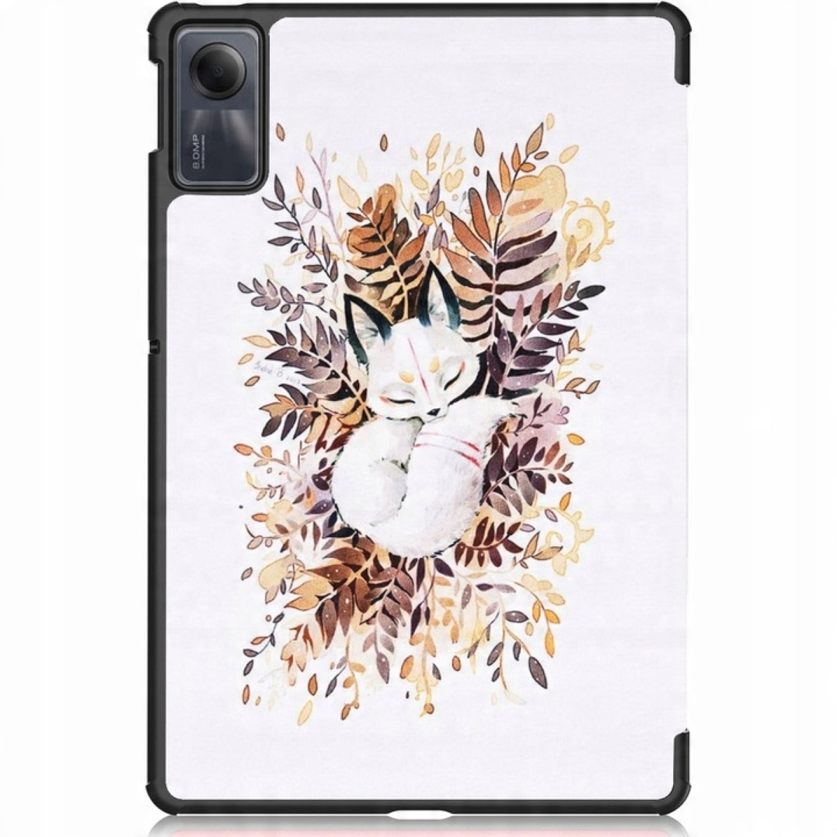 Husa tableta Xiaomi Redmi Pad SE 11", Supero, Sleeping Fox, protectie maxima, design elegant