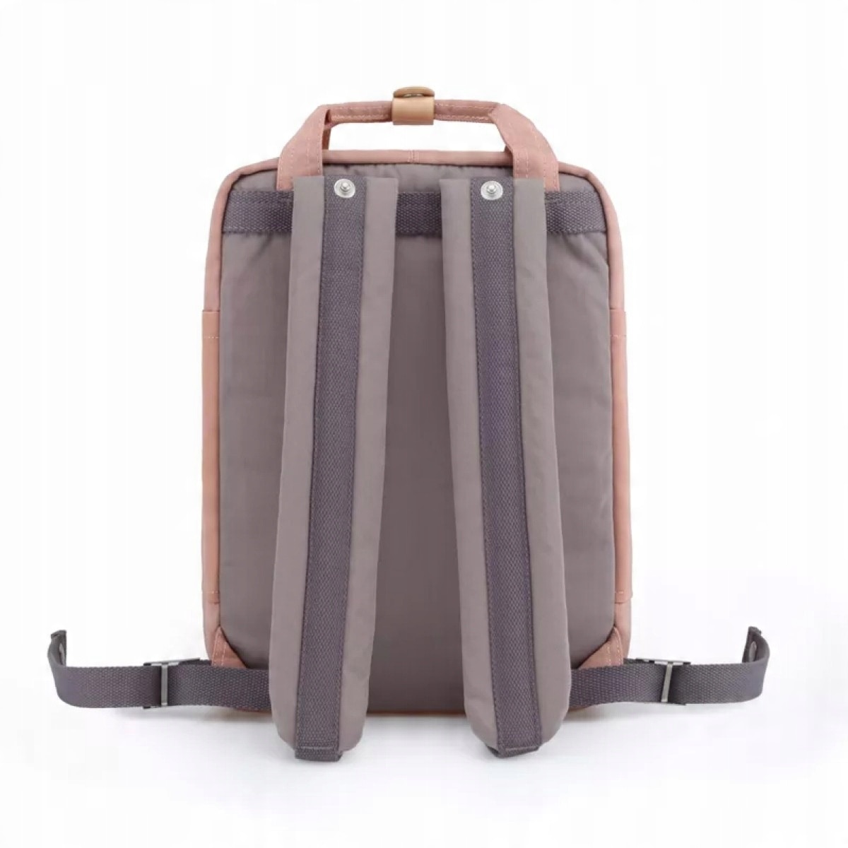 Rucsac laptop Himawari, roz-gri, 39x28x15cm, pentru laptopuri pana la 14,1 inch, set 1 rucsac