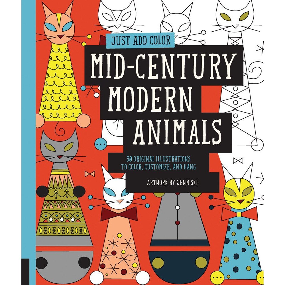 Just Add Color - Mid-Century Modern Animals - Jenn Ski