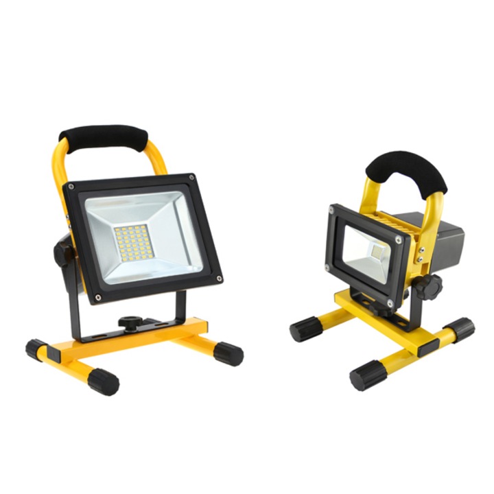 LED SMD Преносим прожектор OPTONICA 10W-АКУМУЛАТОРЕН IP65