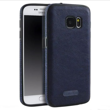 Husa Samsung Galaxy S7, Leather, Dark Blue Husa Samsung Galaxy S7, Leather, Dark Blue
