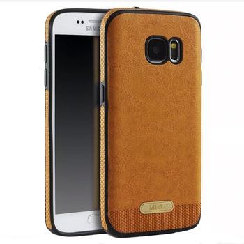 Husa Samsung Galaxy S7, Leather, Maro