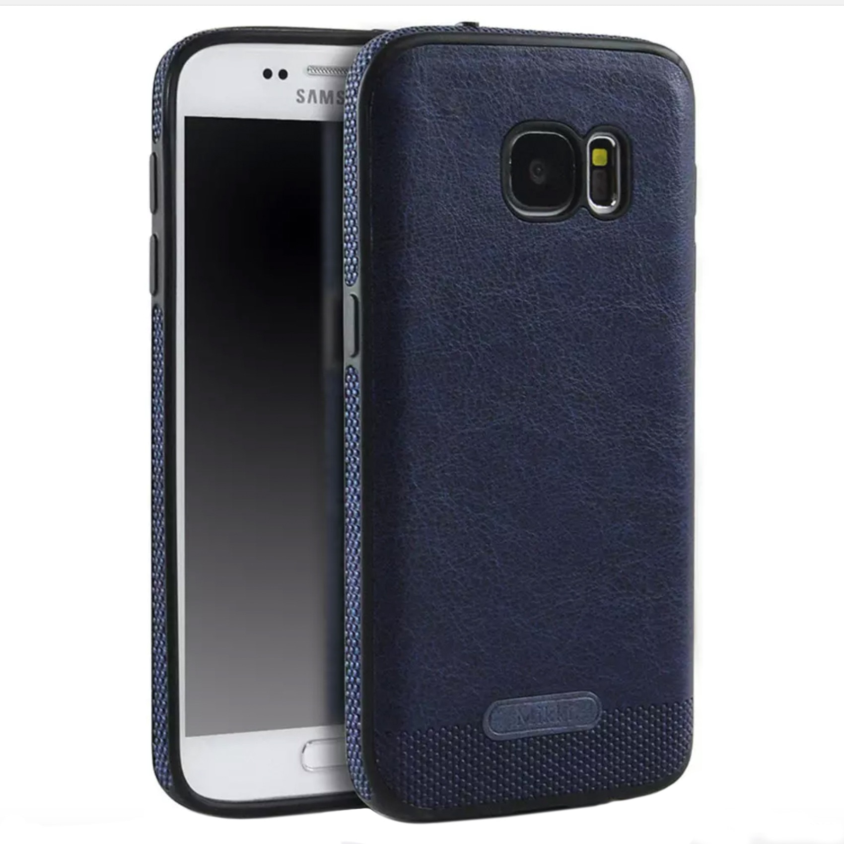 Husa de protectie Samsung Galaxy S6 Edge, Leather, Dark Blue