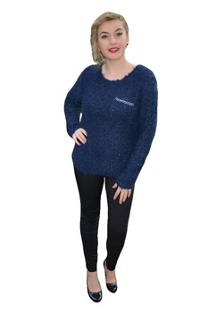 Bluza calduroasa, lejera de iarna, cu buzunar,masura mare,D&J Exclusive, Albastru marin Bluza calduroasa, lejera de iarna, cu buzunar,masura mare,D&J Exclusive, Albastru marin