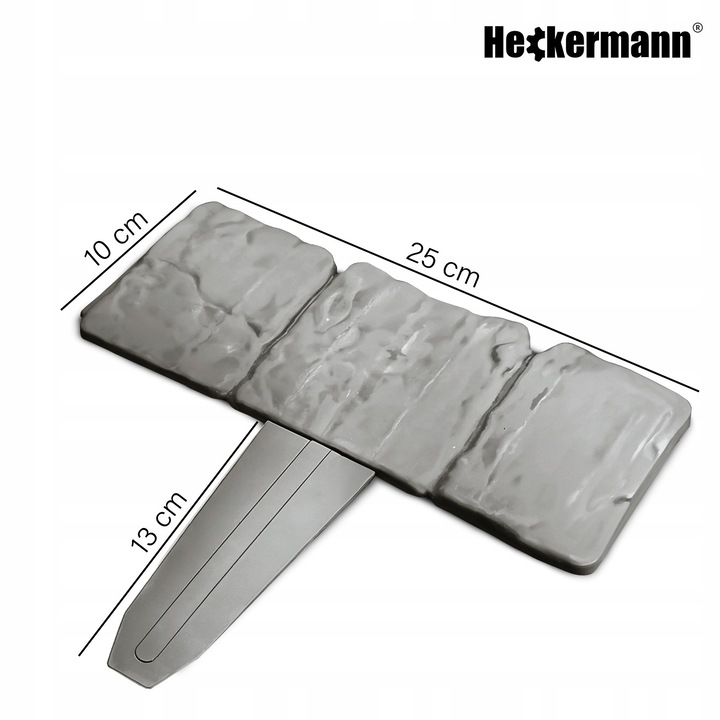 Градинска ограда, Heckermann T-250, графит, 25x23см, имитация на естествен камък, комплект
