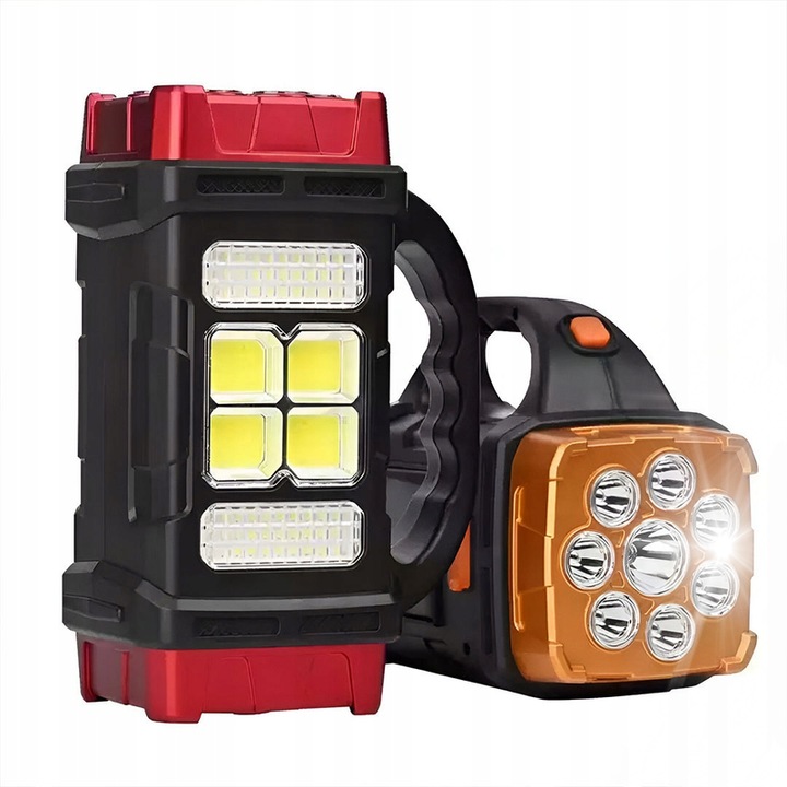 Lampa solara multifunctionala Hurry.Bolt HB-1678, 38W, LED+COB, compacta, 20x13.6x9.6cm