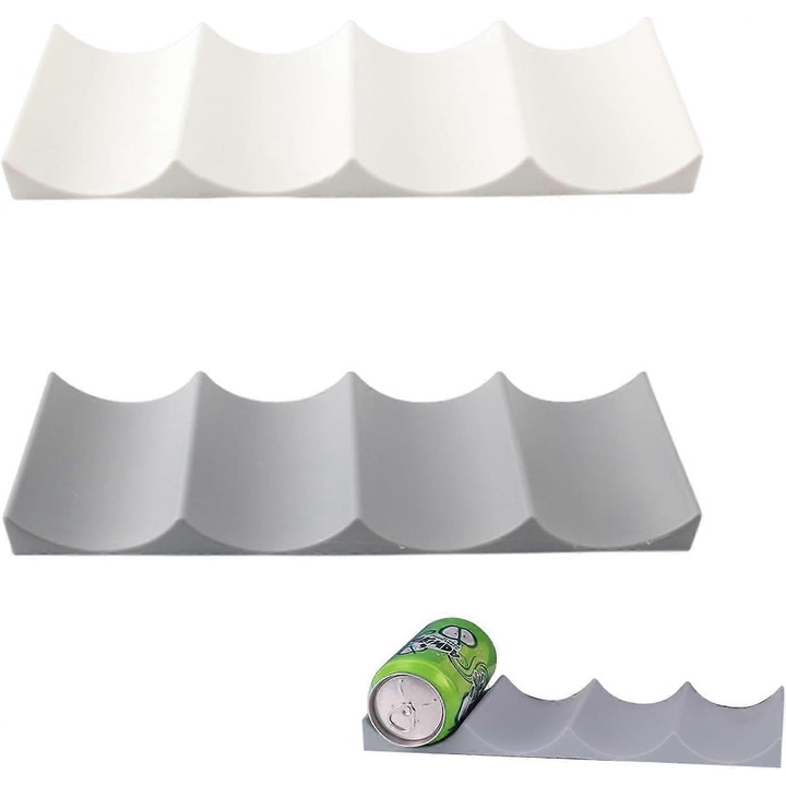 2 db bortartó, polipropilén, 10x29.2cm, szürke/fehér