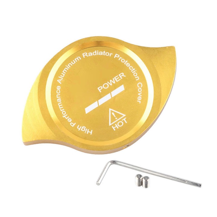 Capac radiator auto, aluminiu, 55x11.5mm